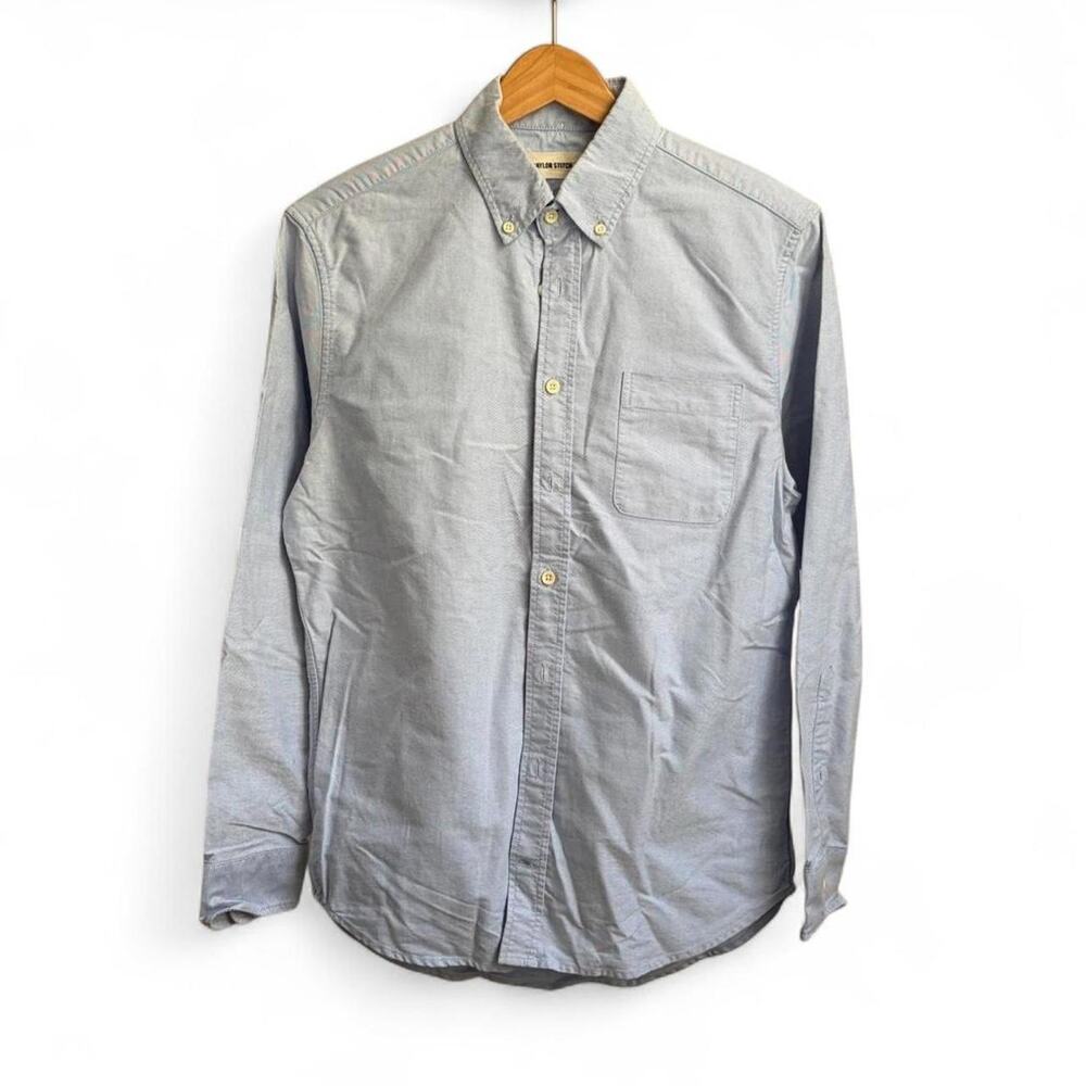 Taylor Stitch Minimalist Preppy Mens Sz 38 Long Sleeve Classic Cotton Shirt
